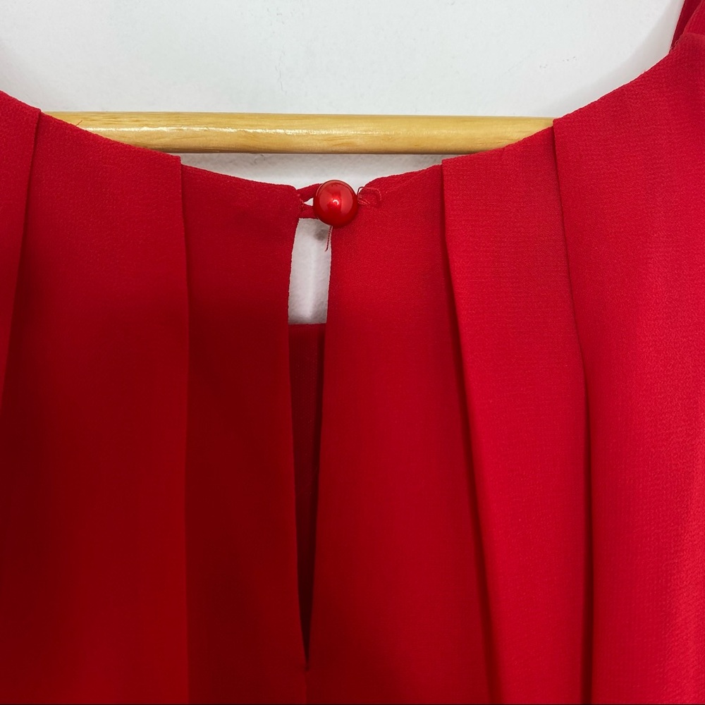 By & By Red High Halter Neck Mini Dress Women's Size XL - Picture 7 of 9